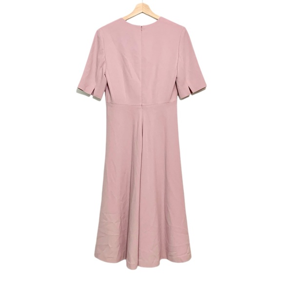 L.K.Bennett Rosala Dress in Lavender Size 6 Fit and Flare Midi Dress Minimalist - Picture 4 of 13